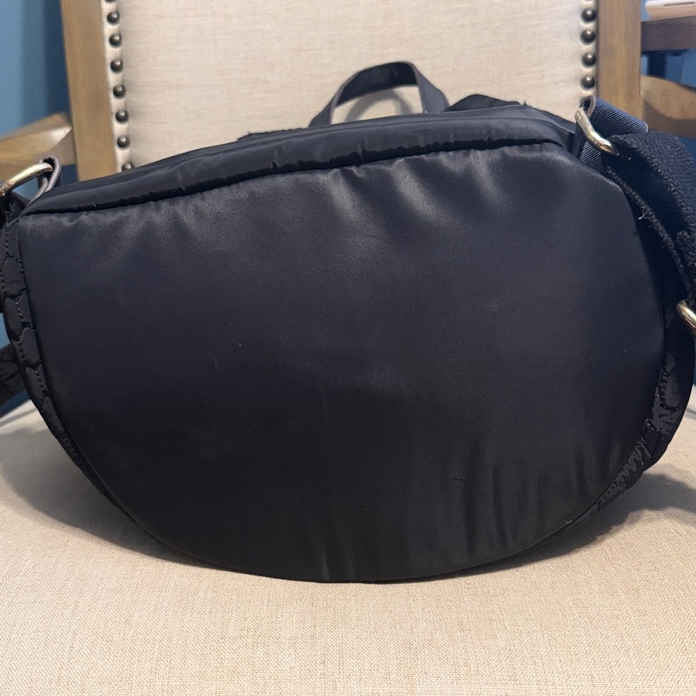 Aimee Kestenberg Quilted “Sardinia” Nylon Black Backpack - Picture 6 of 16